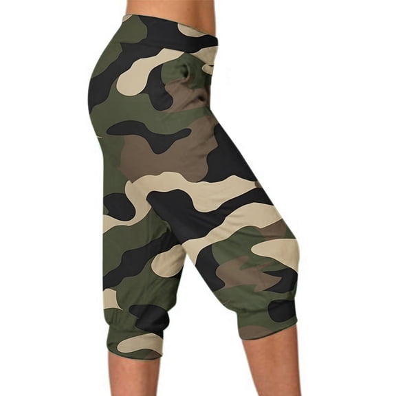 Nuoqisi Joggers for Women - Womens Sweatpants Yoga Lounge Relaxed-fit High Waist Capri Pants for Workout Running