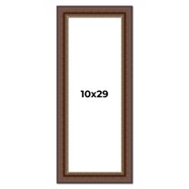 10x29 Copper and Brown Real Wood Picture Frame Width 2 inches | Interior Frame Depth 0.5 inches |