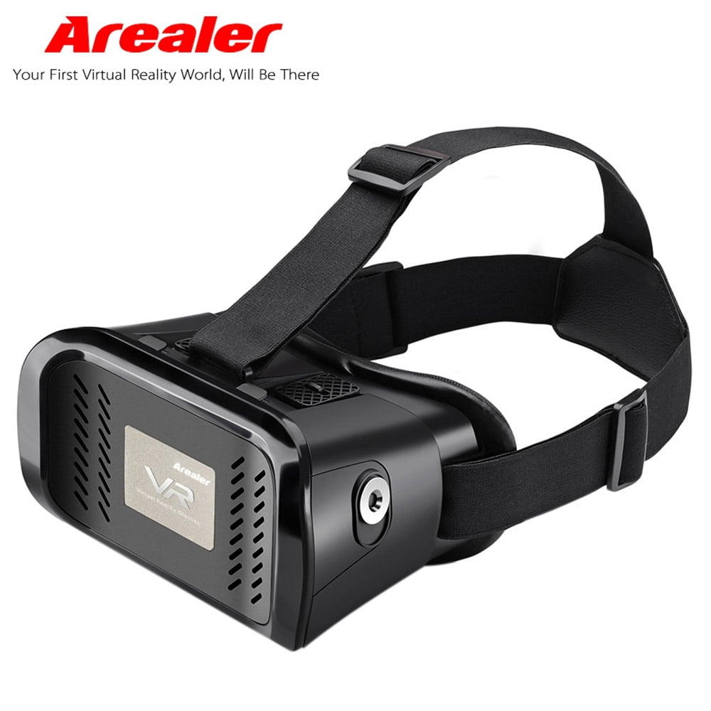 Arealer Vr Virtual Reality Glasses Headset 3d Glasses Diy 3d Movie Game Glasses W Magnetic Switch Head Mounted Headband For All 3 5 6 0 Smart Phones Walmart Com Walmart Com