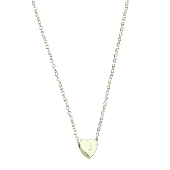 TechWave 26 Initial Heart Shape Alphabet Necklace For Women Necklaces For Women A Z 26 Alphabet Initial Gold Necklaces For Women Girls Designer Necklace Custom Name Necklaces Engraved Heart Necklace