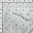 thumbnail image 3 of oneOone Cotton Flex Dusty Teal Green Fabric Text|Bird & Baby Feeder Kids Sewing Fabric By The Yard Printed Diy Clothing Sewing Supplies 40 Inch Wide, 3 of 4