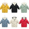 thumbnail image 2 of XBASW Kids Toddler Winter Cotton Coat Jacket Medium-Length Puffer down Jacket Thick Windproof Hooded Outwear for Girls Boys 2-10T, 2 of 11