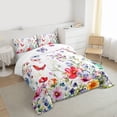 thumbnail image 3 of Homewish Spring Garden Bedding Comforter Set 2pcs for Teens,Flying Butterflies Twin Comforter Sets Microfiber,Chic Floral Flowers Breathable Bedding Set,Luxury Bedroom Decor, 3 of 8