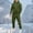 Army Green, variant on mihongmao Sweatsuits Men 2 Piece Outfit Men Casual Pullover Hooded Sports Solid Long Sleeve Trousers Two-Piece Elastic Waist Tracksuit Yellow M