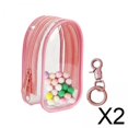 thumbnail image 1 of Bolsa de almacenamiento para muñecas,Bolsas pequeñas para guardar muñecas Bolsa para exhibir figuras de acción,Vitrina transparente de PVC con llavero para figuras,Mini bolsa organizadora, 1 of 8