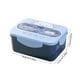 thumbnail image 3 of Caja Bento apta para microondas - Recipiente de plástico impermeable para la oficina, 7,24x5,28x3,07 pulgadas, grado alimentario, apto para lavavajillas, azul/rosa/gris/verde, 3 of 6