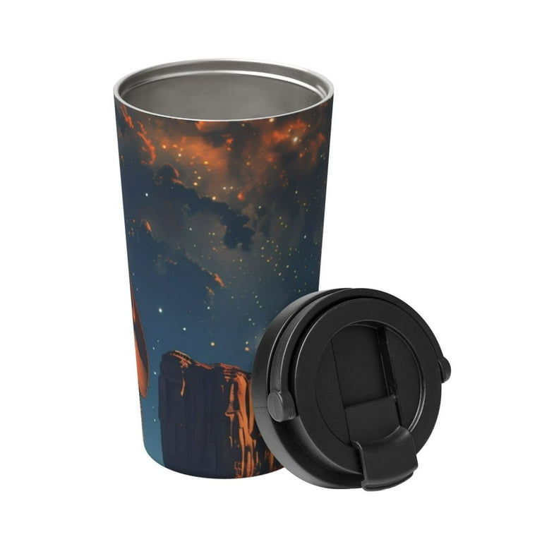 Picia Cowboy Boots Under Starry Sky Pattern 500ml Carry Insulated