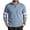 Blue, variant on Men's Waffle Knit Long Sleeve 1/4 Zip Pullover Mock Neck Sweater Contrast Stripe for Fall Winter Daily Wear Gift for Father
