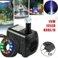 thumbnail image 1 of Bomba para fuente de 15 W y 800 l/h, bomba Tang, bomba para jardín con fuente de agua, 1 of 1