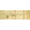 thumbnail image 2 of Vintage Maps 14x7 White Modern Wood Framed Museum Art Print Titled - Operations of the English Fleet at Penobscot River and Bay 1779, 2 of 4