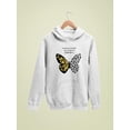 thumbnail image 3 of Leopard Butterfly Quote Hoodie Women -Image by Shutterstock, Female Large, 3 of 4
