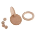 thumbnail image 4 of 2-3 del paquete Infant Toys de madera Ajuste Mano de ejercicio 3 piezas Sunnimix Sonajero de agarre de madera infantil, 4 of 8