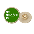 thumbnail image 1 of Déprimé Humeur Nuage Temps Rond Métal Broche d'Or Clip, 1 of 3