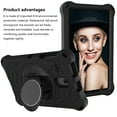 thumbnail image 3 of Allytech Case for T380 T385 T387 T377 T330, EVA Rubber Silicone Kids Friendly Shockproof Heavy Duty Protection Hand Strap Case Cover for Samsung Galaxy Tab A 8.0 T380 T385 T387, Black, 3 of 6