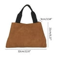 thumbnail image 3 of FENOHREFE Elegant Reusable Bag Large Capacity Purse Retro Casual Bags Fashion Shoulder Bags Corduroy Women Handbags, 3 of 8