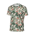 thumbnail image 6 of Wukai Palm Trees and Tropical Print Men's Short-Sleeved Mesh T-Shirt,Quick-Dry Short Sleeve Workout T-Shirt-Small, 6 of 8