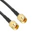thumbnail image 3 of Uxcell 1ft RG174 50Ohm SMA Male a SMA Male Cable Coaxial Plástico Negro 2pcs, 3 of 5