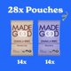 thumbnail image 3 of MadeGood Granola Minis Chocolate Chip & Strawberry Variety Pack (28 Count) Gluten Free and Organic Snacks, 3 of 5