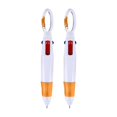 thumbnail image 2 of VEFSU Set Of 2 Mini 4 In 1 Multi Colored Ink Ballpoint Pen with Keychain,Retractable Shuttle Pens with Carabiner Clip,Multi Colored Pens for Nurses,Stocking Stuffer Gifts, Party Favors, 2 of 6