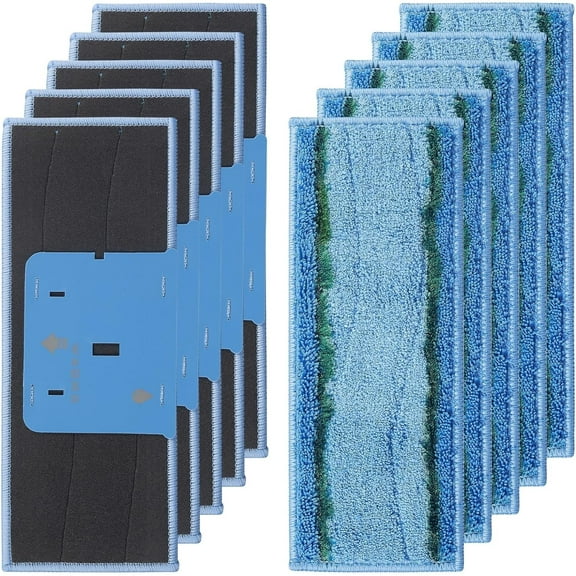 10 Pack Washable Mop Pads for Ultimate Robot, Microfiber Reusable Cleaning Pad, For iRobot Braava Jet m6 Wet Pads