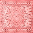 thumbnail image 1 of Ahgly Company Indoor Square Medallion Red Traditional Area Rugs, 8' Square, 1 of 4