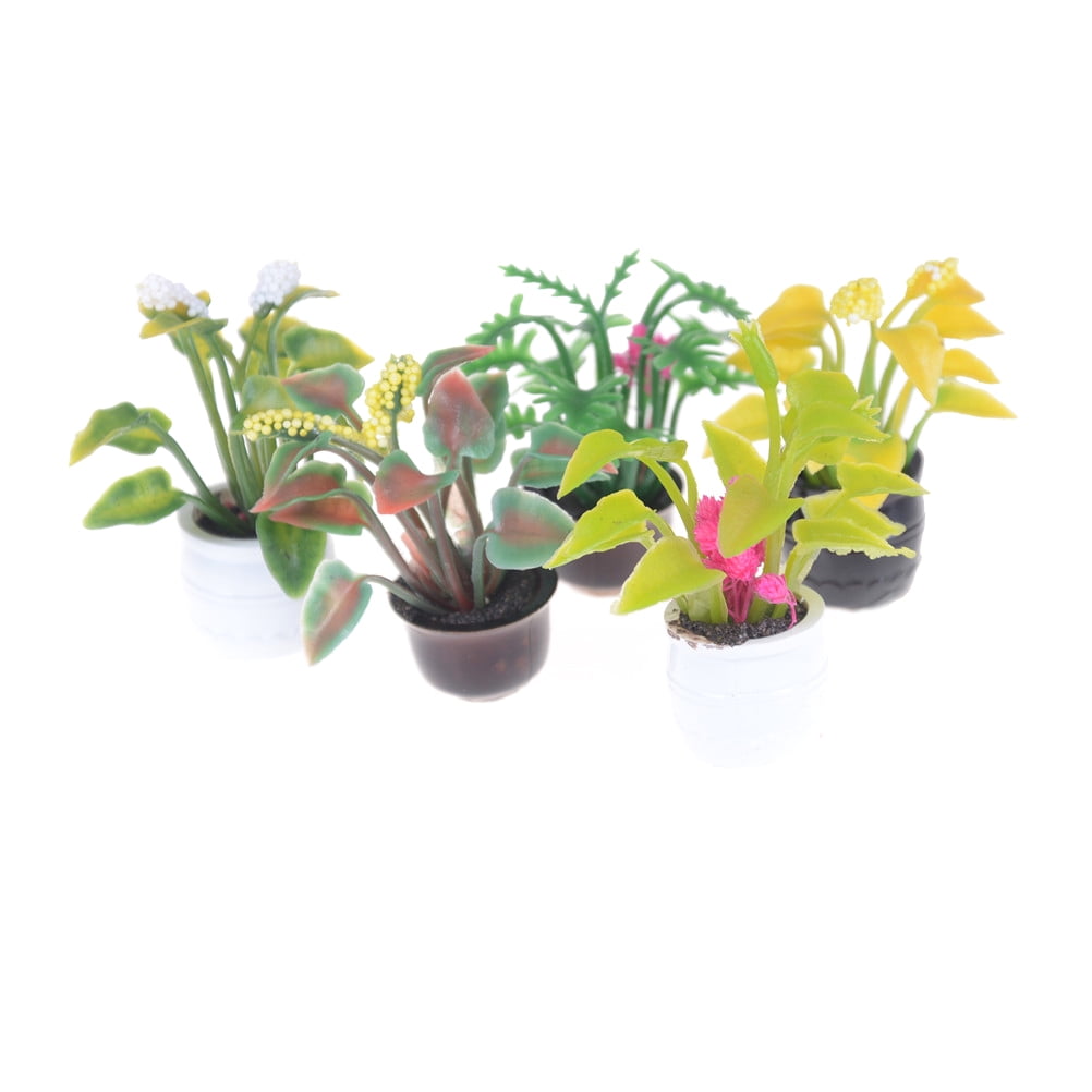 1X Terracotta Flower Pot Planter Dollhouse Miniatures Garden 
