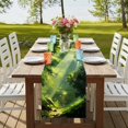 thumbnail image 4 of Table Runners 60 Inches Long Dress Scarves, Green Forest Farmhouse Kitchen/Dining Table Runner, Small Coffee Tablerunners, Nature Spring Scenic Woodland 13x60 Inch, 4 of 9