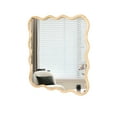 thumbnail image 6 of Mirror for Bathroom, Modern Vanity Mirror, Modern Scalloped Designed Wall Mirror, Wood Framed Mirror Excellent Reflection Hang Vertically Or Horizontally, 6 of 9