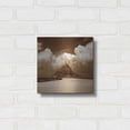 thumbnail image 3 of Luxe Metal Art 'Mont San Michel' by Alan Klug, Metal Wall Art, 12"x12", 3 of 9