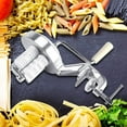 thumbnail image 3 of Manual Pasta Maker Aluminium Alloy Cavatelli Maker Machine Hand Crank Noodle Machine，Household Noodle Pasta Press Machine Kitchen Cavatelli Spaghetti Maker, 3 of 7