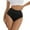 Black, variant on yunLCZ Women's Cotton Underwear High Waist Women'S Solid Color Conservative Middle Waist Seamless Cotton Crotch Yoga Exercise Breathable Wasit Hipster Brief Panties for Ladies