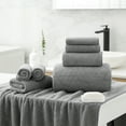 thumbnail image 7 of Smuge 18 Pcs Bath Towel Sets, Include 6 Bath Sheet Towels, 6 Hand Towels, 6 Washcloths, Soft Microfiber Highly Absorbent Shower Towel for Bathroom Gym Spa(Dark Gray), 7 of 7