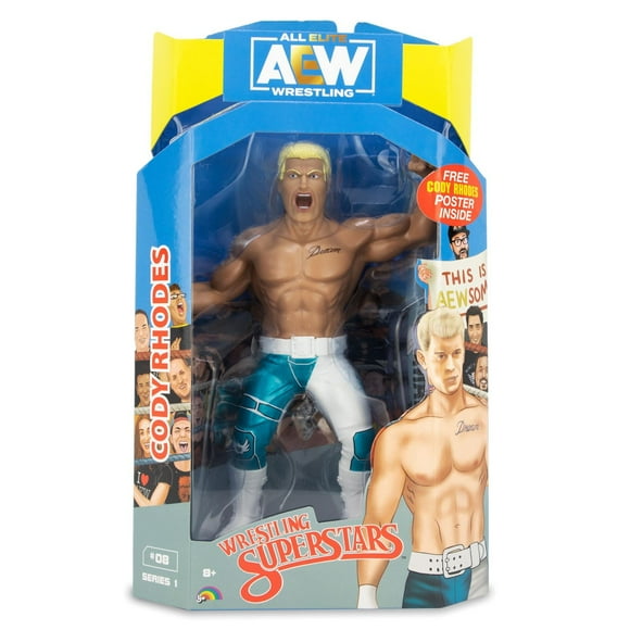 Toutes les figurines d'action Elite Wrestling AEW Cody Rhodes LJN Figurine de collection inégalée - Série 1
