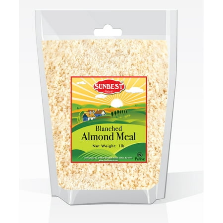 SUNBEST, NATURAL BLANCHED ALMOND FLOUR/MEAL 1 Lb, GLUTEN
