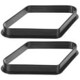 thumbnail image 1 of LOLIPPYY 2Pcs Black Billiard 9-Ball Rack Strong Plastic Pool Ball Holder for Parties, 1 of 8