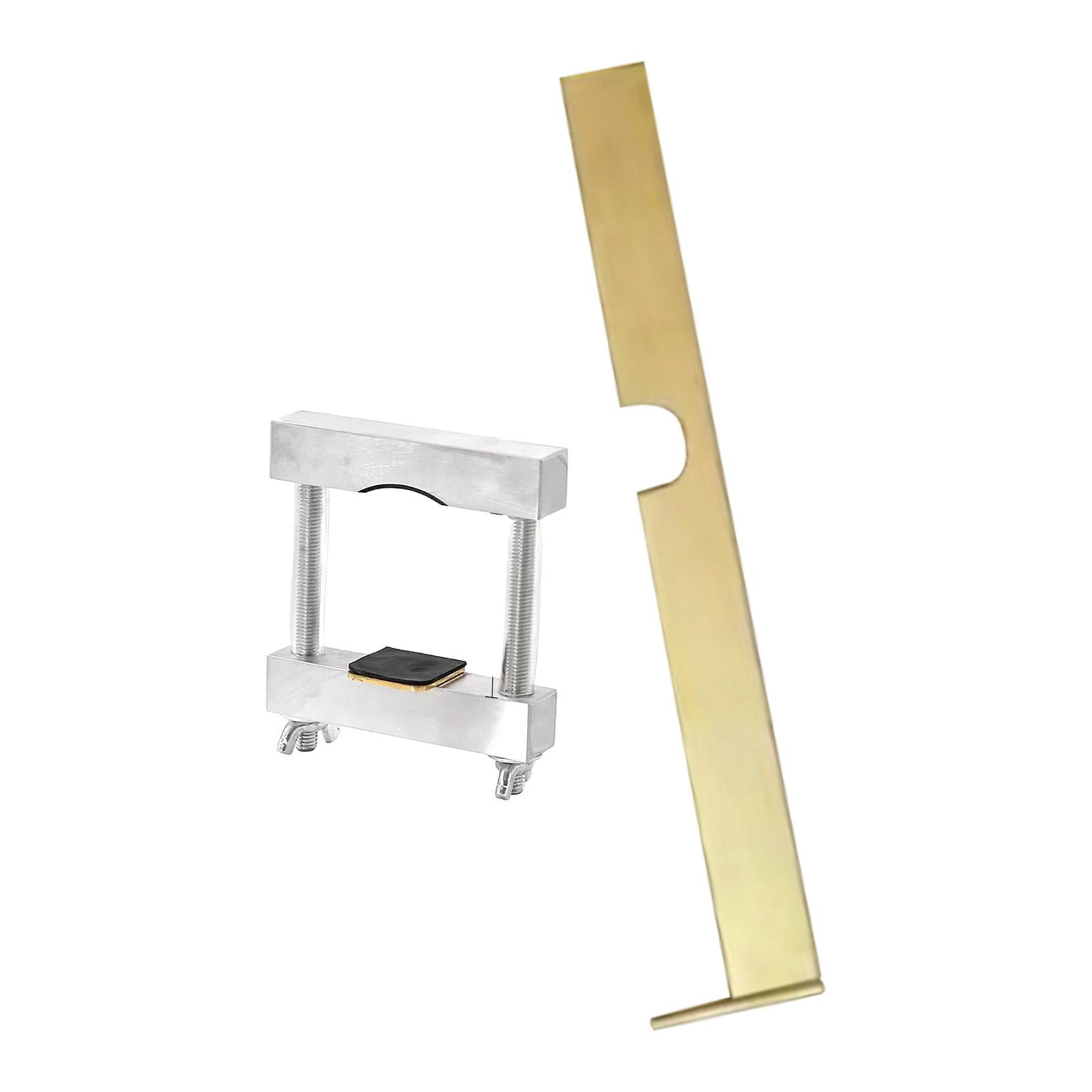 2 Pieces Violin Repair Clamp Luthier Tools Violin Making Gauge Adjustable Metal for 4/4 Violin Luthiers