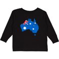 thumbnail image 3 of Inktastic Aussie Map Flag Boys or Girls Long Sleeve Toddler T-Shirt, 3 of 5