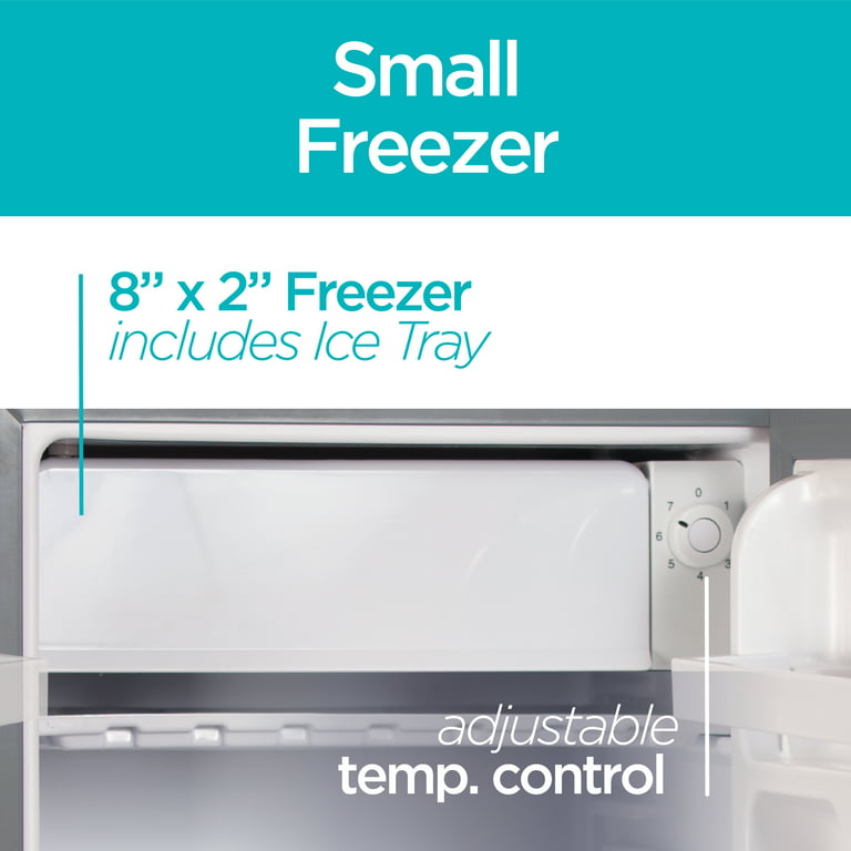 BLACK+DECKER BCRK25V 2.5 cu. ft. Energy Star Refrigerator with Freezer,  Silver 