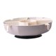 thumbnail image 4 of Cesta de frutas, olla caliente, bandeja de drenaje, platos para dulces y aperitivos, rotación de 360 ​​grados S Gris Blanco, 4 of 9