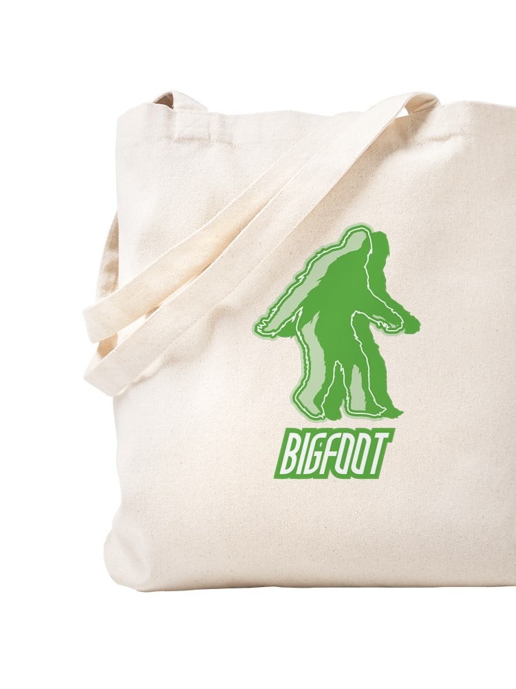Bigfoot Sasquatch Walking in the Woods Grocery Travel Reusable Tote Bag 