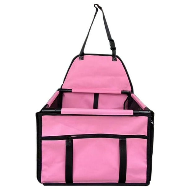Asiento elevador plegable para mascotas, portador duradero para gatos, bolsas de viaje para cachorros y perros Rosado Yuyangstore Asiento elevador para el automóvil
