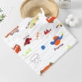 thumbnail image 1 of Toalla cuadrada de gasa de algodón de alta densidad de seis capas, toalla facial estampada suave y absorbente, toalla para niños, toalla de saliva de algodón, 1 of 5