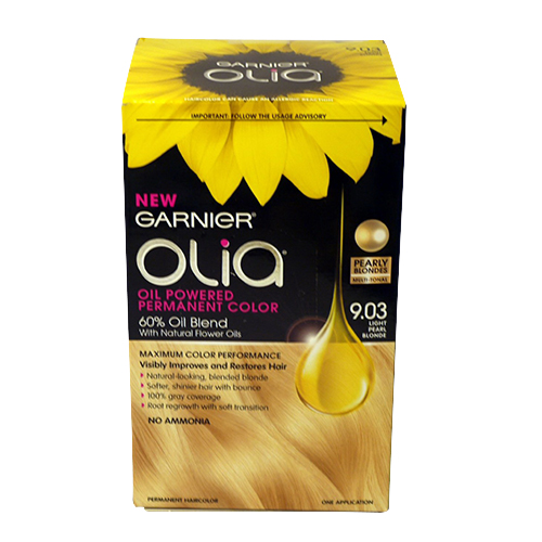 Garnier Olia Oil Powered Permanent Haircolor, 9.03 Light Pearl Blonde
