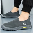 thumbnail image 2 of Men's Cloth Shoes New Breathable Not Stinky Feet Mesh Shoes One Foot Stirrup Lazy Shoes Soft Bottom Casual Shoes Man Shoes For Men, 2 of 8