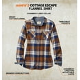 thumbnail image 2 of Legendary Whitetails Women's Cottage Escape Flannel Long Sleeve Plaid and Solid Color Clothes for Women, Fitted Button Down, 2 of 7