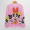 thumbnail image 3 of The Powerpuff Girls Sweater Long Sleeve Round Neck Pullover Jumper Fall Winter Clothes Print Tops Blouse 3XL, 3 of 6