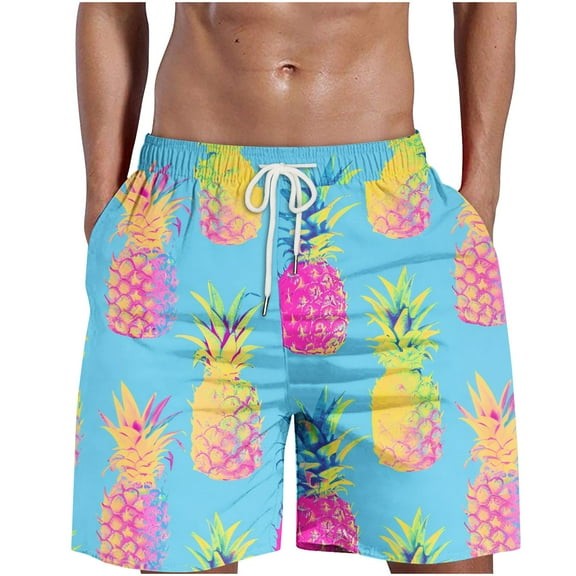 lcziwo Men Board Shorts with Pockets Print Vacation Beach Shorts Hawaiian Quick Dry Lightweight Shorts Drawstring Elastic Waist Shorts with Pockets 2025 Sky Blue,XXXXXL