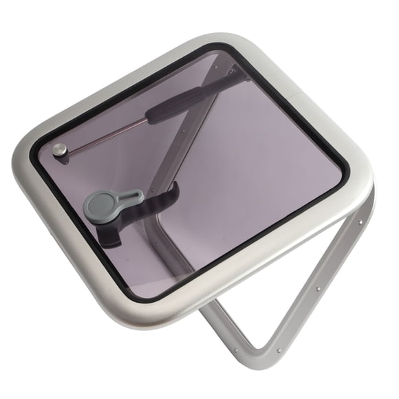 Skylights Roof Window, Aluminum Alloy Push Out Rustproof 360 X 360mm Boat Porthole Window for Yachts for Motorhomes