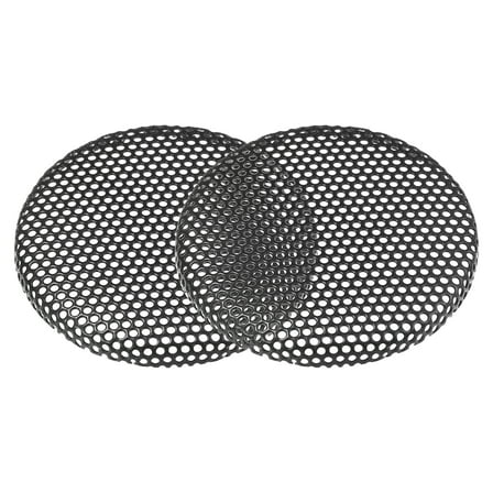Unique Bargains 2 Pcs Universal 1.5 Inch Speaker Grills Mesh for Audio Subwoofer 45x4mm Grille without Frame Black
