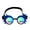 Blue-Purple, variant on Steampunkn Glasses Goggle with Rainbow Crystal Glass Lens